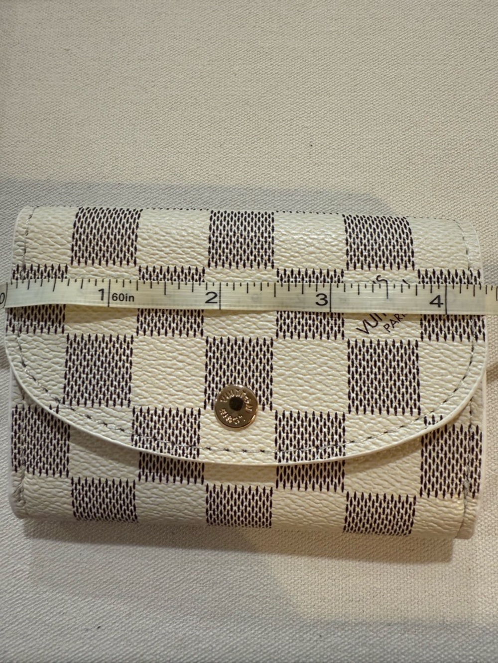 Checkered Compact Wallet - Picture 6 of 7